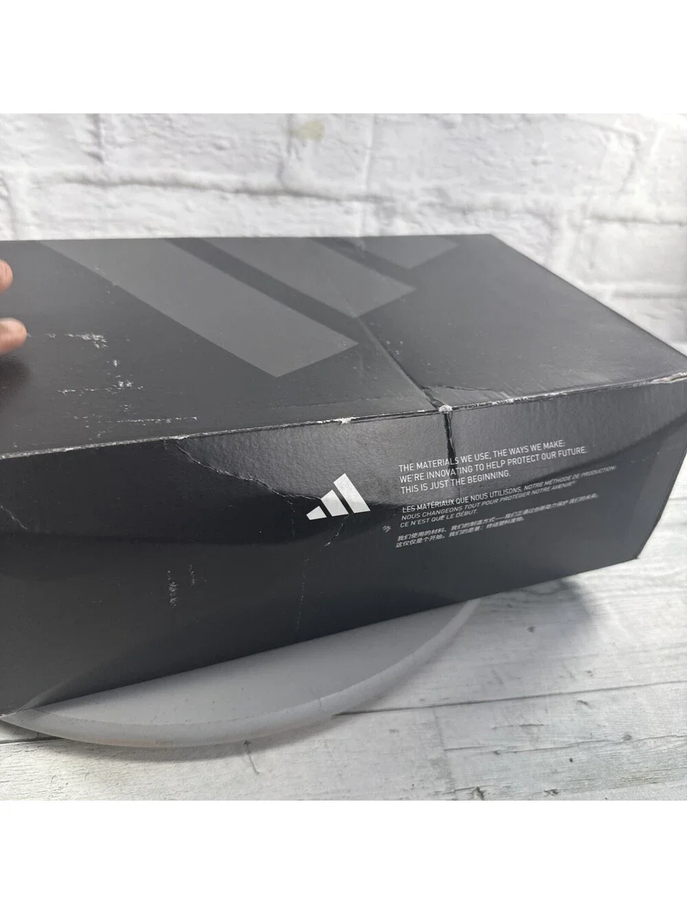 Adidas Copa Mundial FG White Black ID4050 Soccer Cleats Size 8